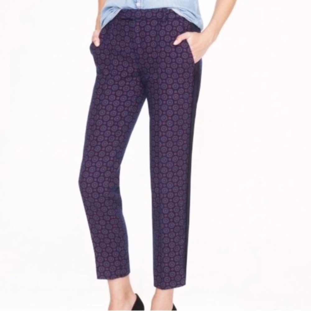 J. Crew Collection Italian Wool Medallion 
Print Trousers